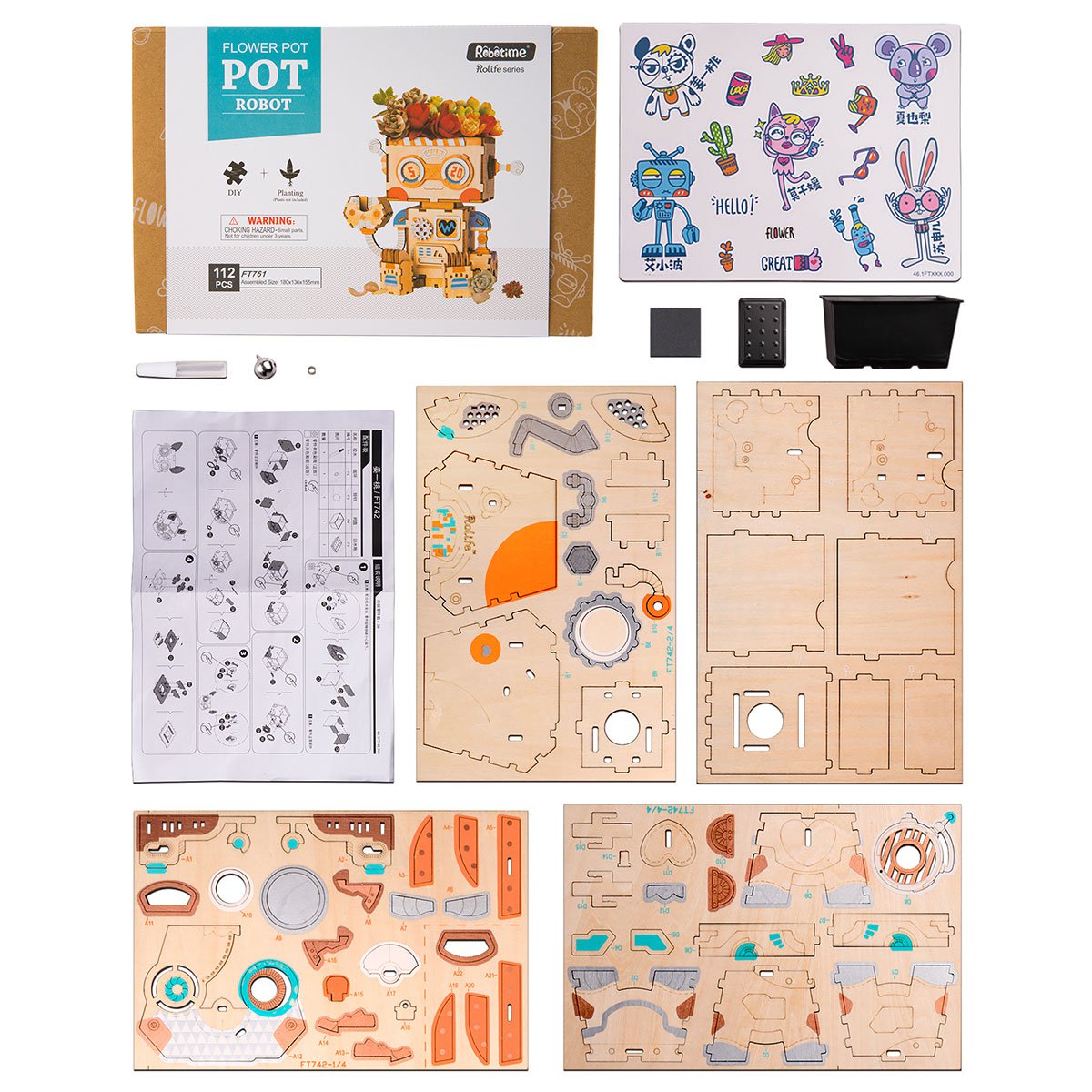 DIY Flowerpot Robot