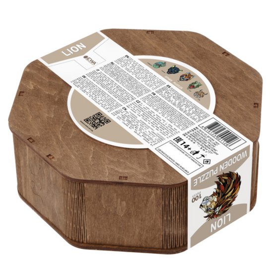 Legpuzzel Leeuw Houten Box