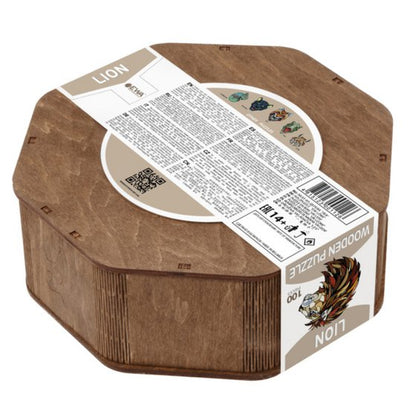 Legpuzzel Leeuw Houten Box