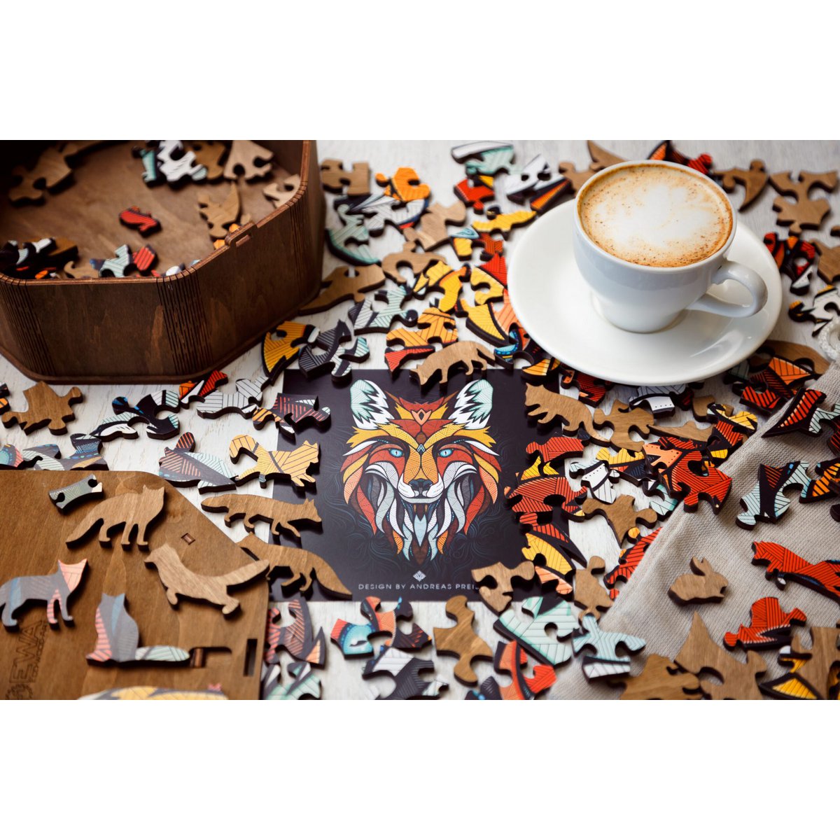Legpuzzel Vos Houten Box