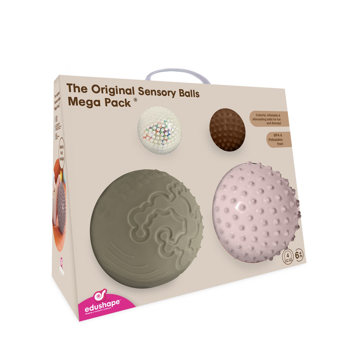 Edushape The Original Sensory Balls Mega Pack, Boho Chic