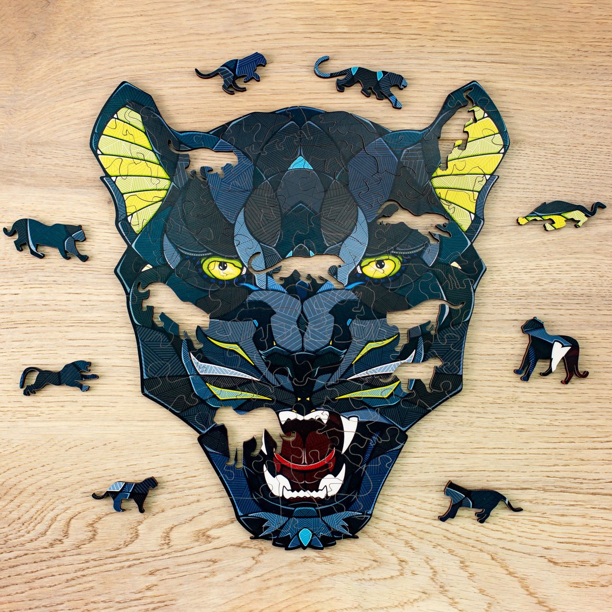 Legpuzzel Panter Houten Box
