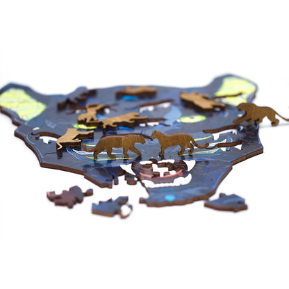 Legpuzzel Panter Houten Box