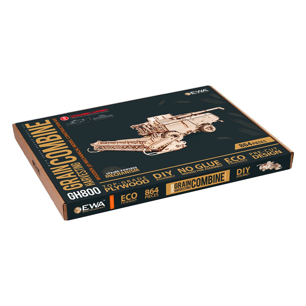 3D Houten Puzzel Grain Combine
