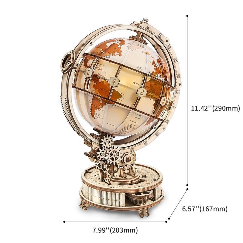 3D puzzel Wereldbol incl. verlichting