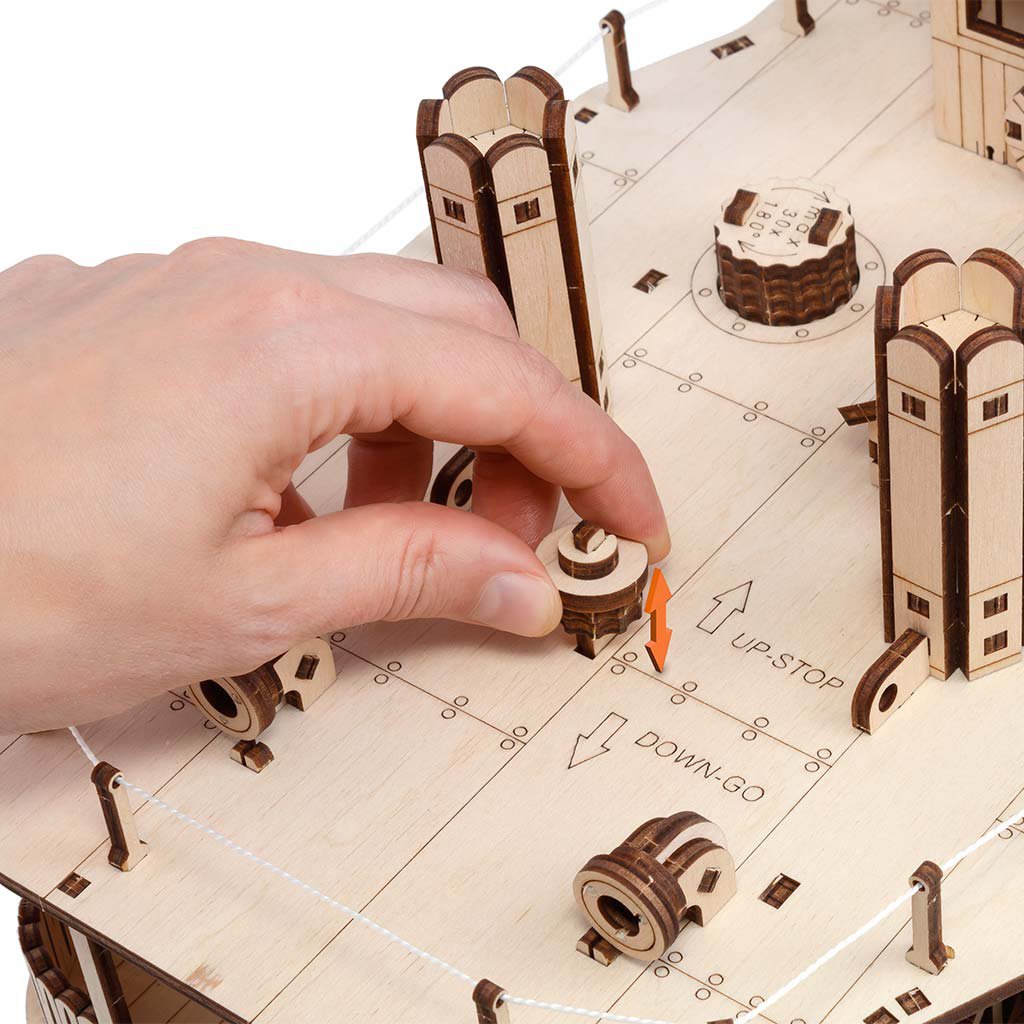 3D Houten Puzzel Paddle River