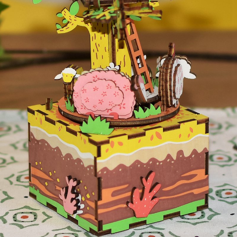 Muziekdoos 3D Tree House