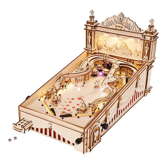 3D Houten Puzzel Pinball Machine