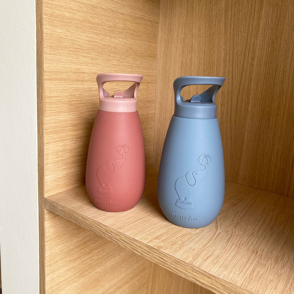 Pax siliconen drinkfles - 350ml-mahonie