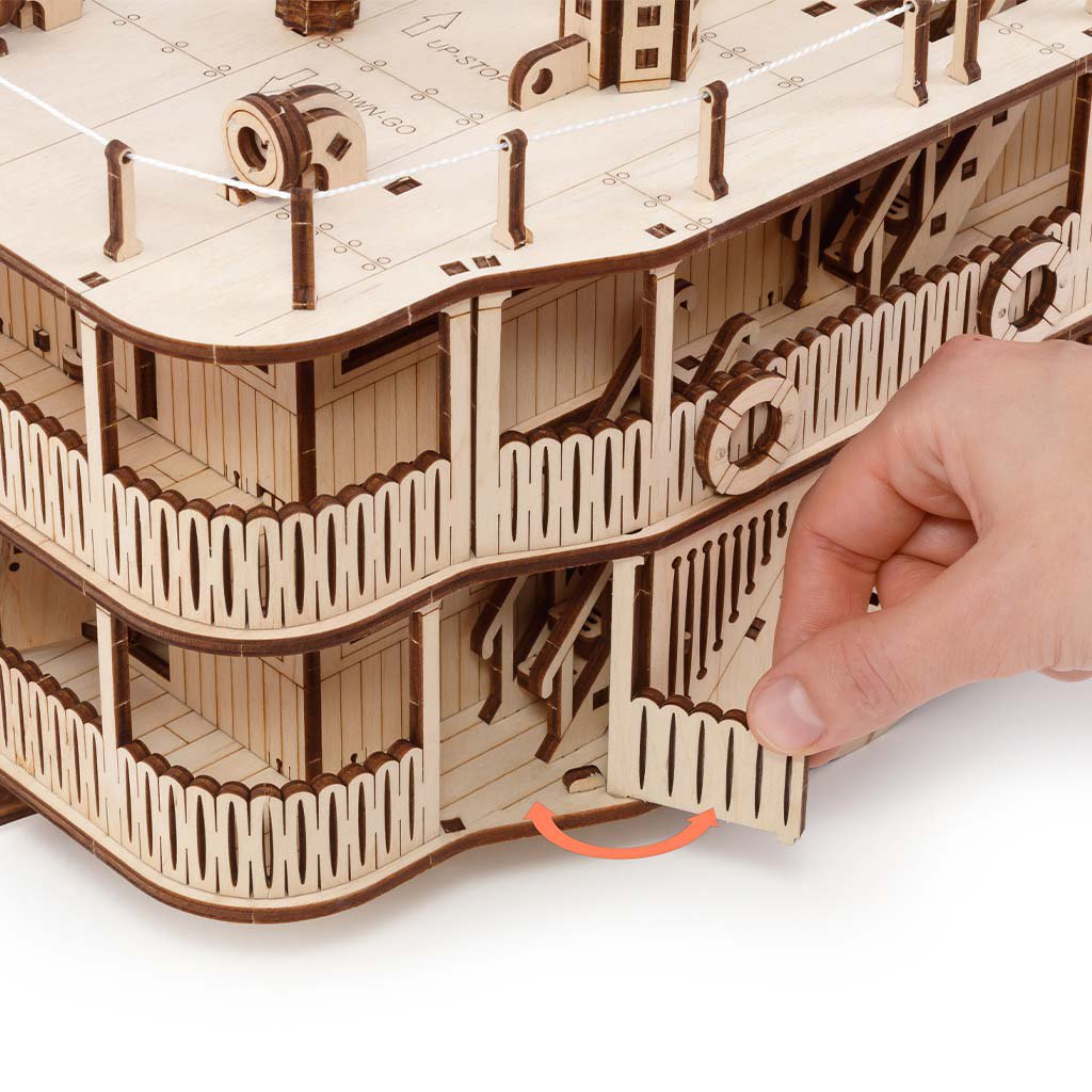 3D Houten Puzzel Paddle River