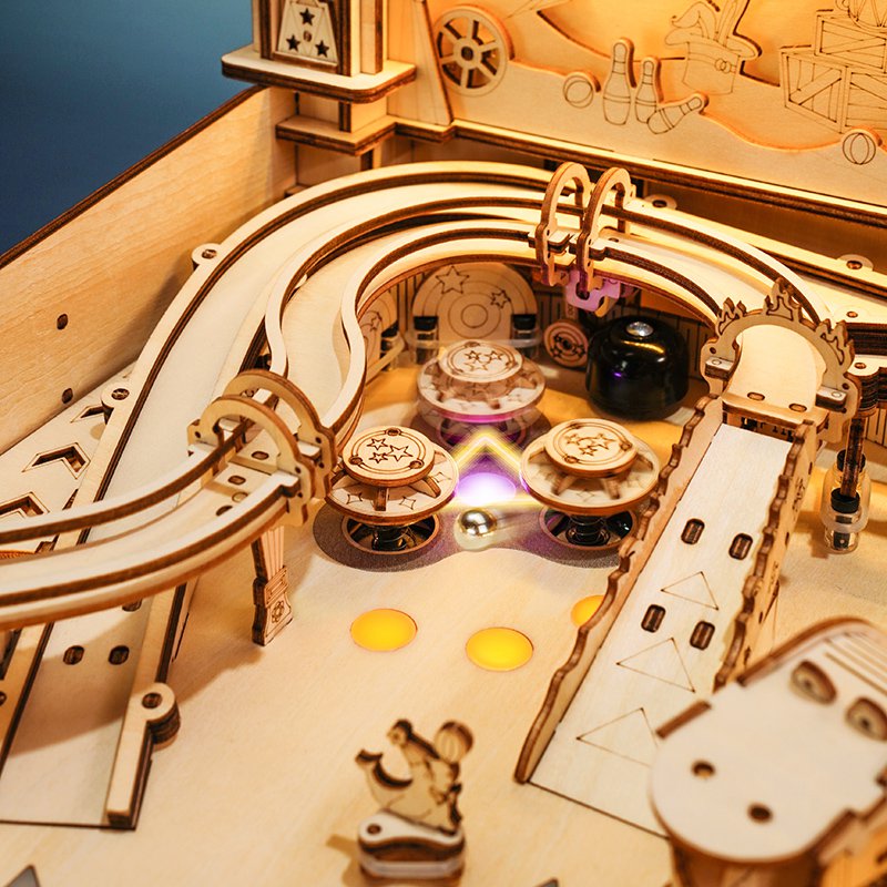 3D Houten Puzzel Pinball Machine