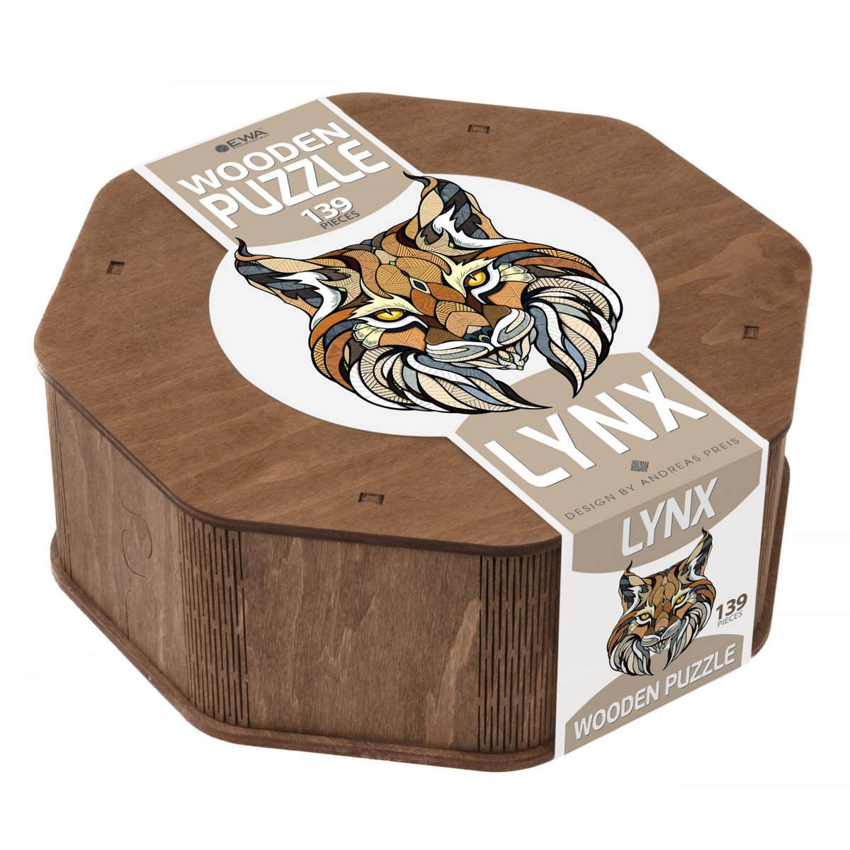 Legpuzzel Lynx Houten Box