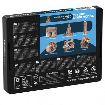 3D Houten Puzzel Eiffeltoren