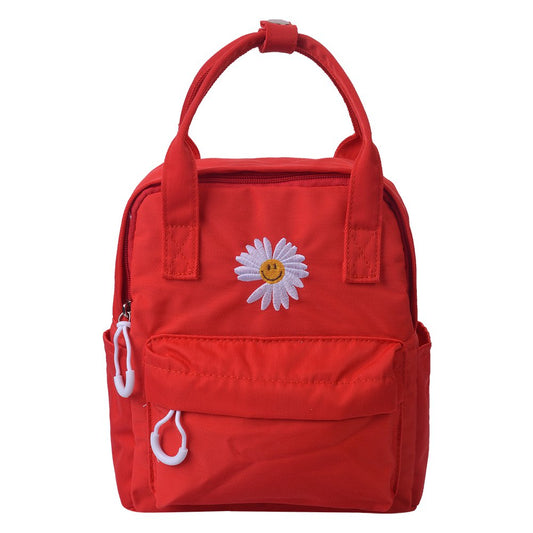 🎒 Me Lady Rugzak – Rood met Bloem | Compact & Vrolijk