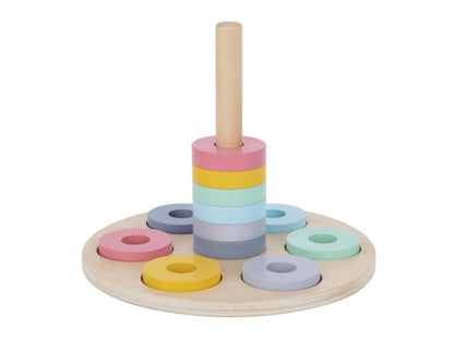 Educatieve speelbox 13–18 maanden – houten Montessori speelgoedset met puzzels, hamerbank, stapelbekers en boek over emoties