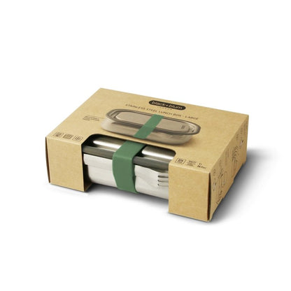 Black+Blum Lunchtrommel – 1L | Lekvrij, Duurzaam & Inclusief Vork |