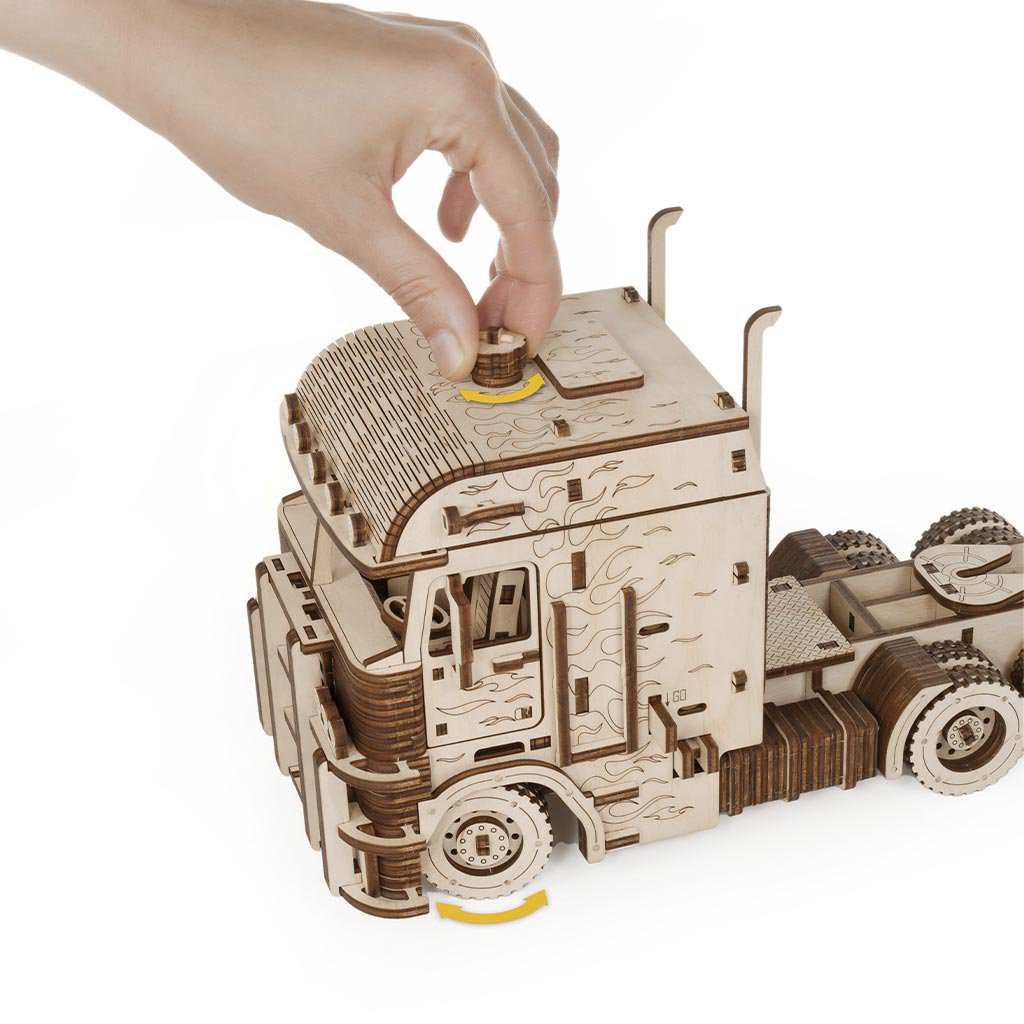 3D Houten Puzzel Truck Road King