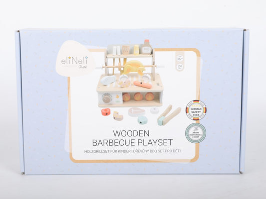 Houten BBQ Set