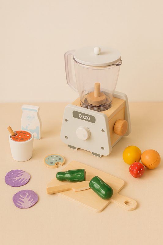 🍓 Houten Smoothie Blender Speelset