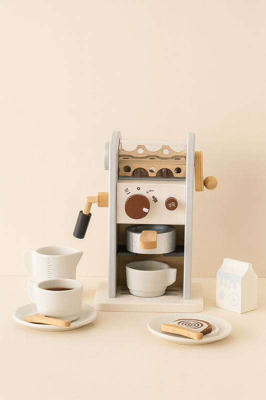☕ Houten Kinderkoffiemachine met Accessoires