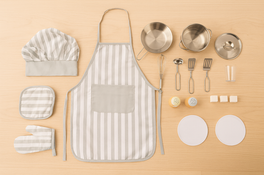 Keukenset met Kookaccessoires – Met Pannen, Textiel & Speelfood