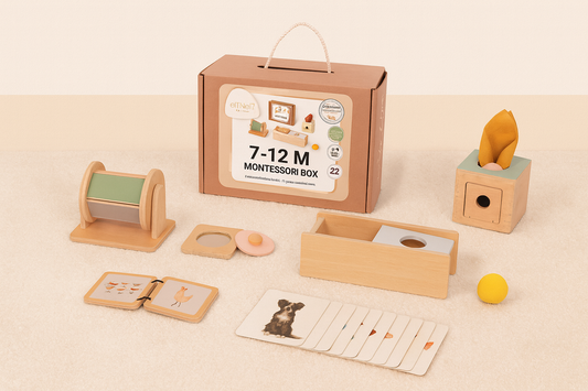 Montessori box voor 7 - 12 maanden. 