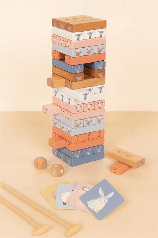 Jenga Houten Toren met dieren 