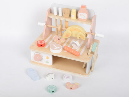 Houten BBQ Set