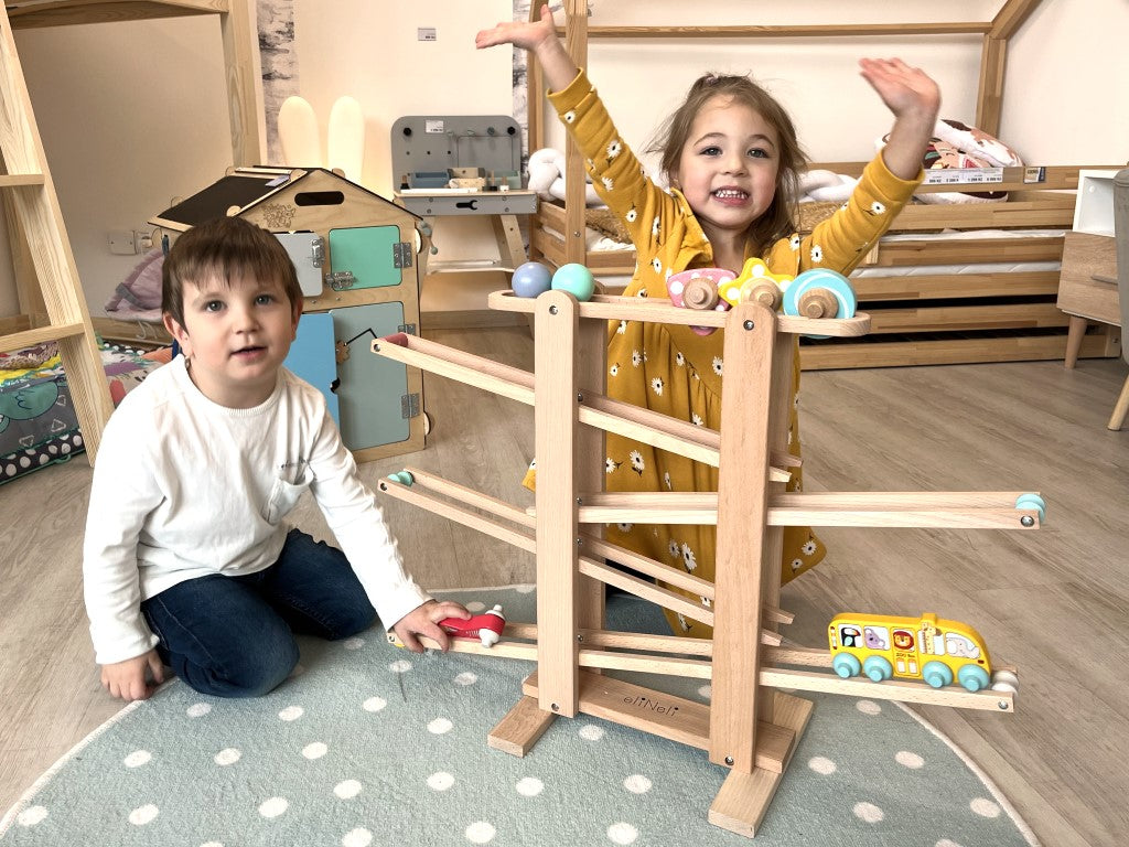 Houten Ballenbaan – Inclusief GRATIS Auto & Bus!
