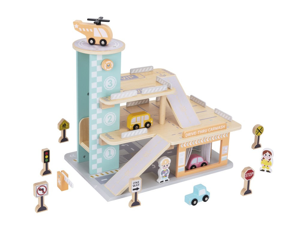 Houten Speelgoedgarage