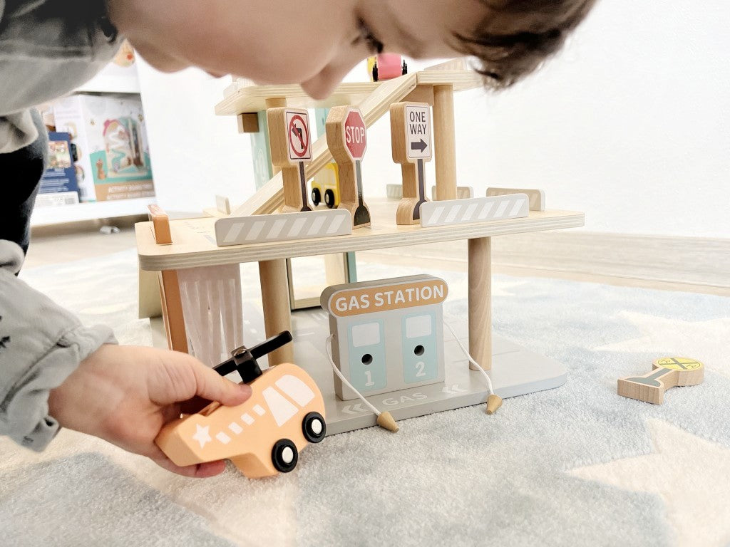 Houten Speelgoedgarage
