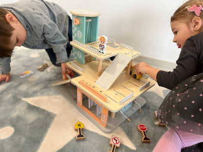 Houten Speelgoedgarage