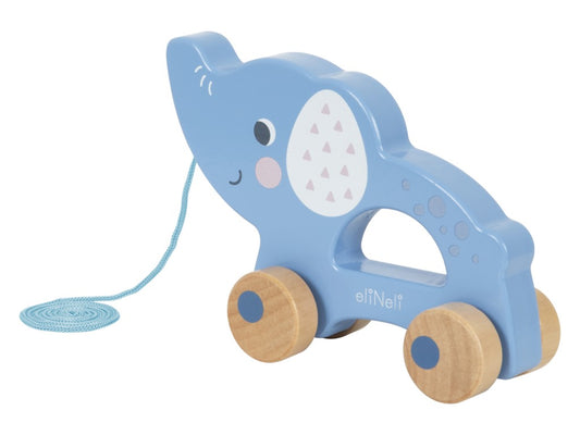 Houten Trekfiguur olifant