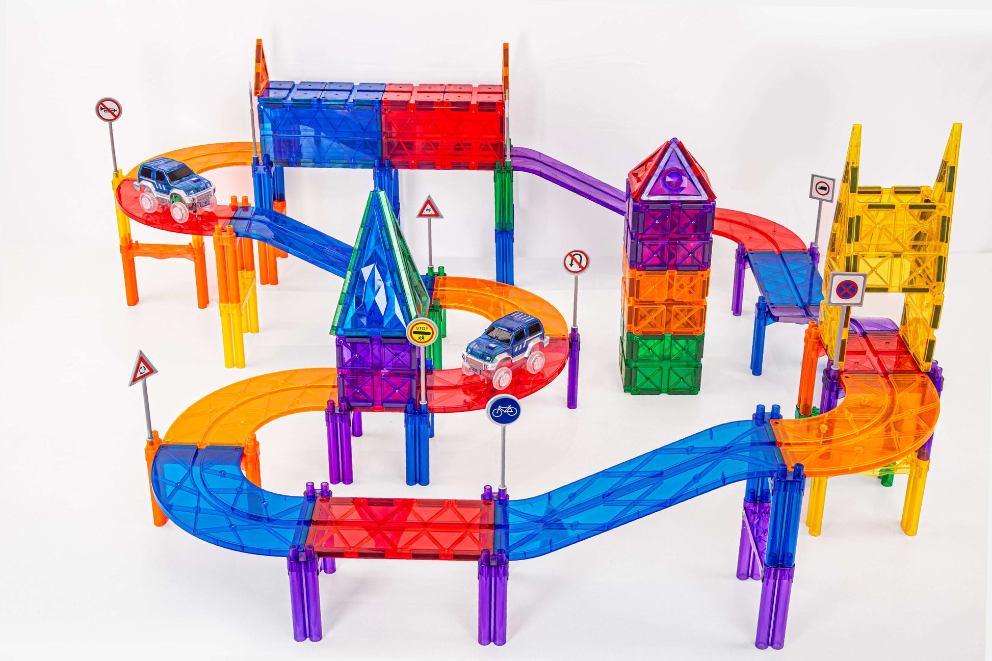 Magnetisch Creatief Bouwpakket met auto's - 100 pcs