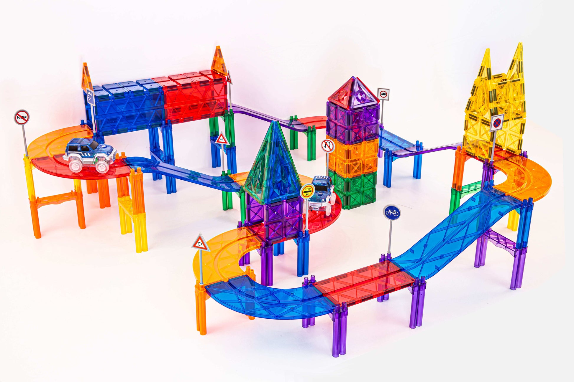 Magnetisch Creatief Bouwpakket met auto's - 100 pcs