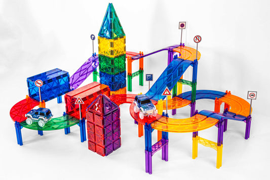 Magnetisch Creatief Bouwpakket met auto's - 100 pcs