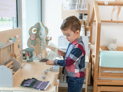 🔧 XXL Houten Werkbank voor Kinderen met Gereedschapsriem & Geluidseffecten | 75-delig
