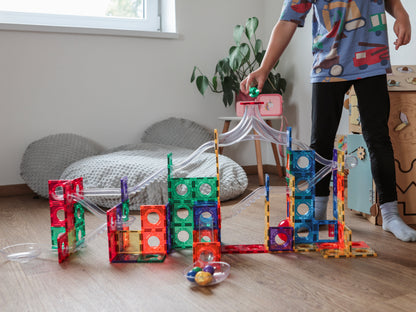 Magnetische Bouwset – Ballenbaan 222 stuks + Lichtgevende Ballen