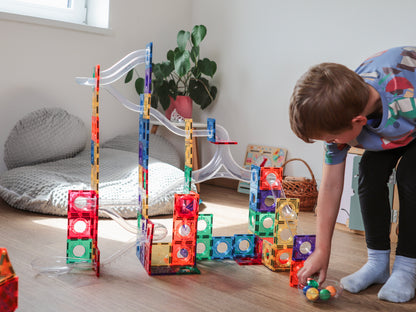 Magnetische Bouwset – Ballenbaan 222 stuks + Lichtgevende Ballen