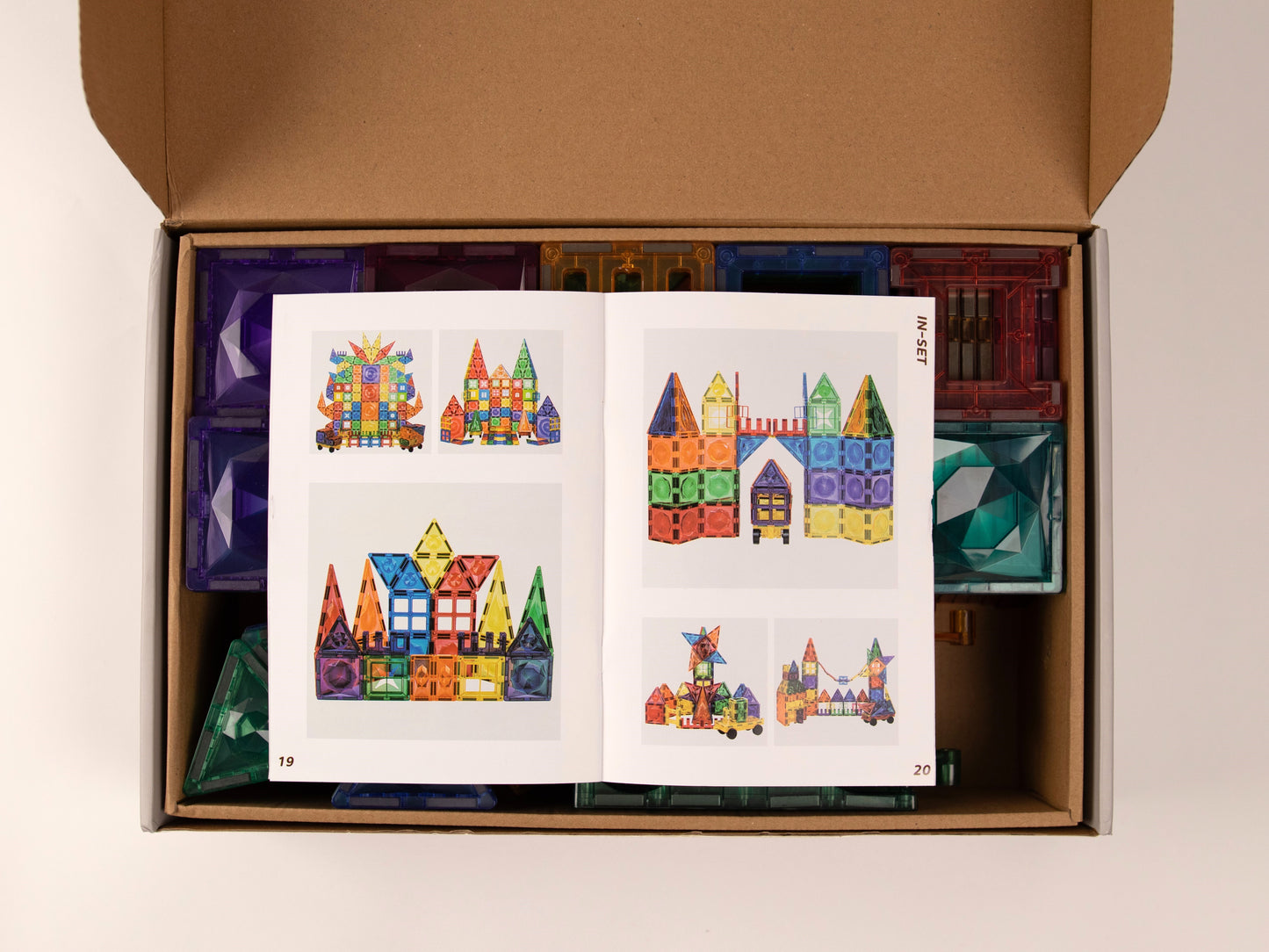 EliFix magnetic building set - coloured 188 pcs