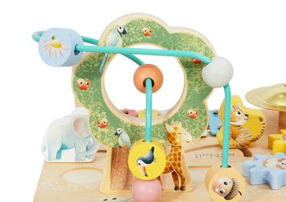 Houten Activiteitentafel – Motorische Speeltafel met Muziekinstrumenten