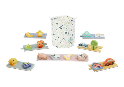 Touch & Find 2-in-1 Tastspel | Montessori Sensorisch Spel & Fijne Motoriek