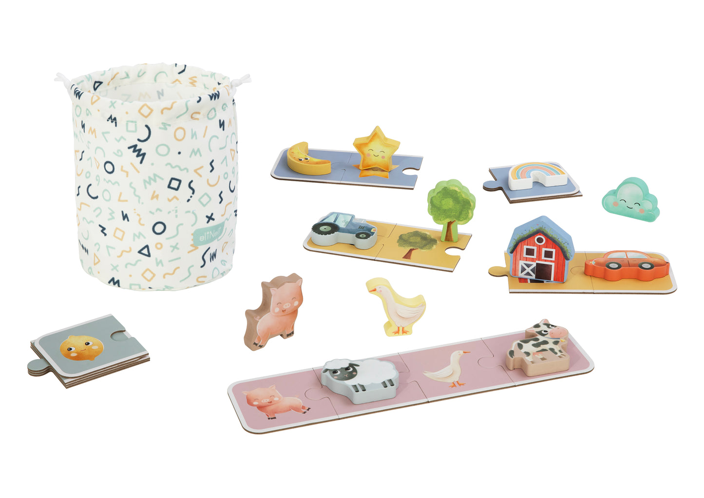 Touch & Find 2-in-1 Tastspel | Montessori Sensorisch Spel & Fijne Motoriek