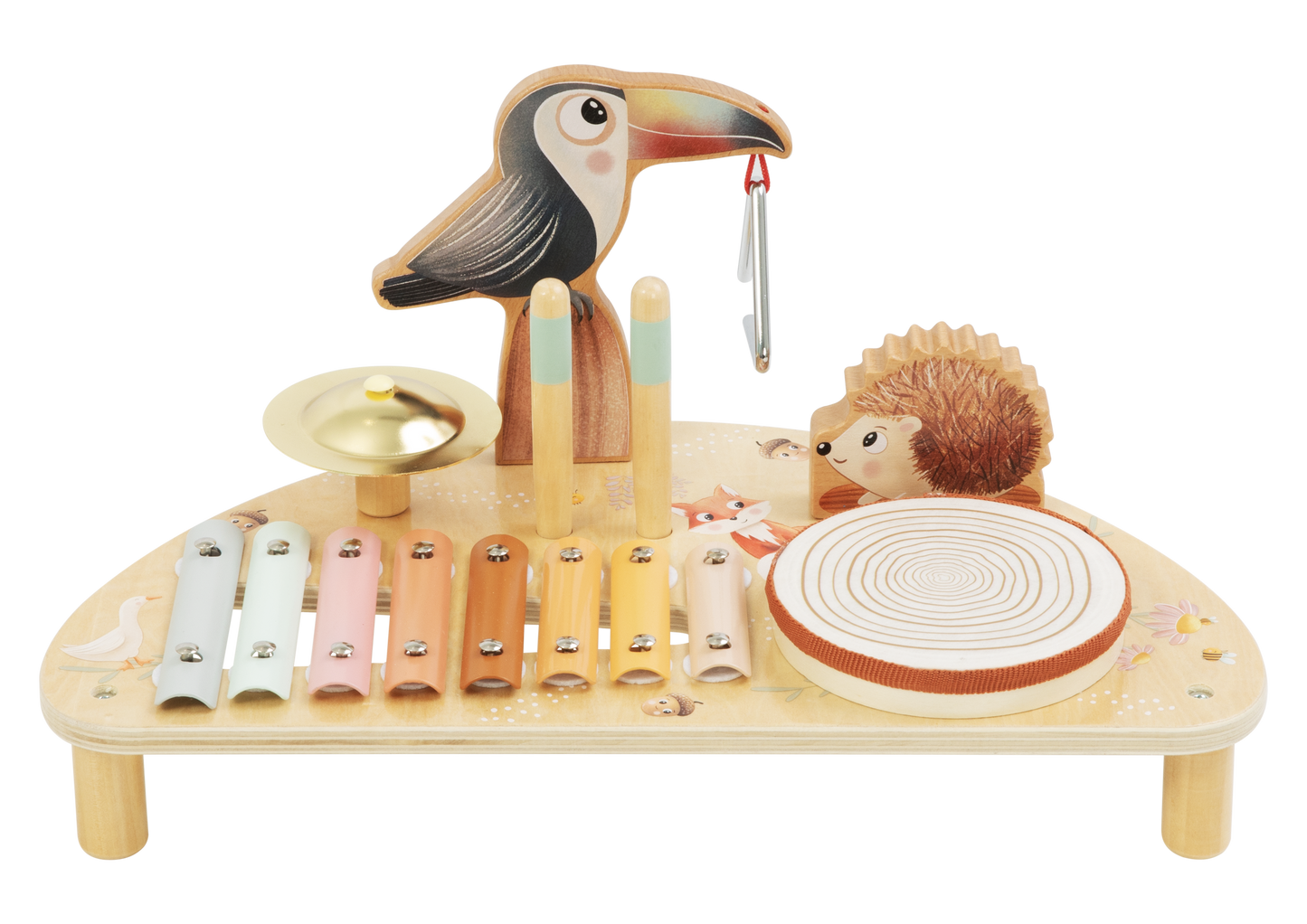 eliNeli Houten Muziektafel – Met 5 Instrumenten