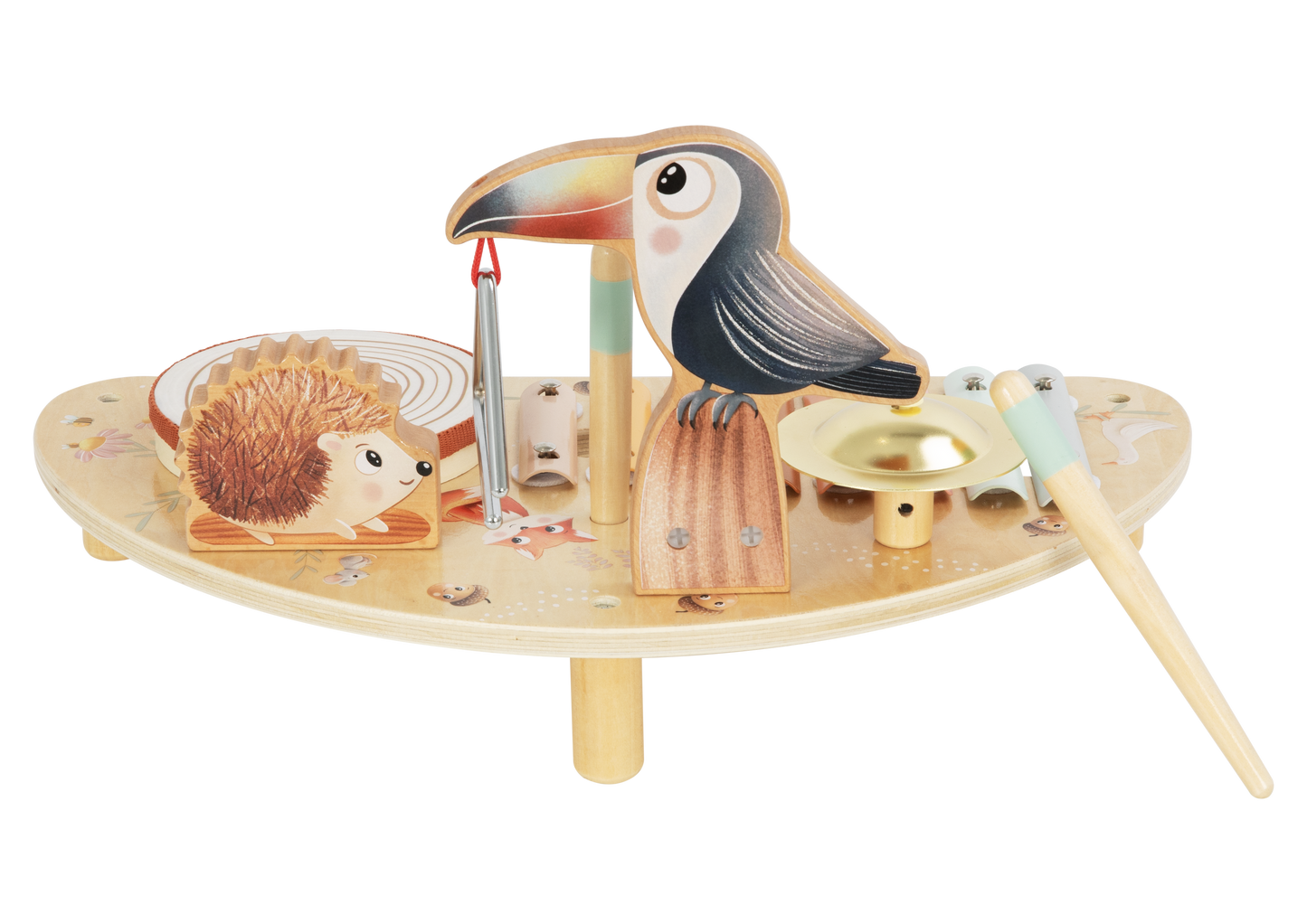 eliNeli Houten Muziektafel – Met 5 Instrumenten