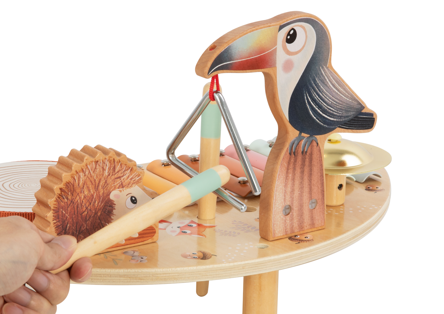 eliNeli Houten Muziektafel – Met 5 Instrumenten