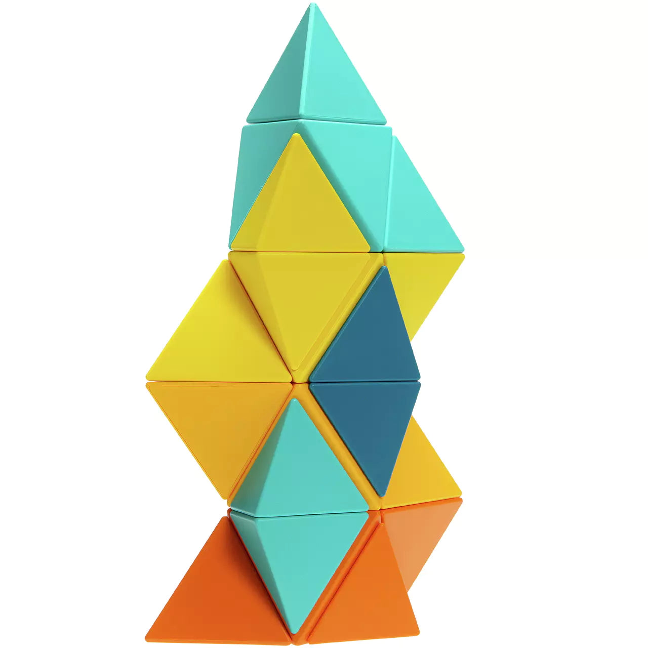 Magnetische bouwset 38-delig in vrolijke kleuren – magnetisch bouwspeelgoed voor 3D-creaties.