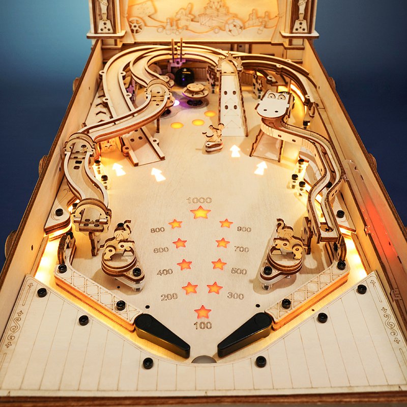 3D Houten Puzzel Pinball Machine
