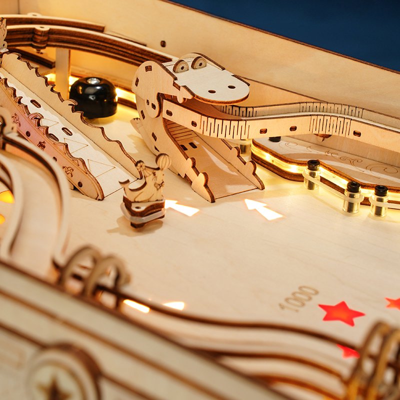 3D Houten Puzzel Pinball Machine