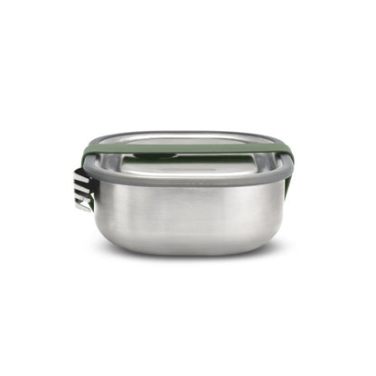 Black+Blum Lunchtrommel – 0,6 L | Lekvrij, Stijlvol & Praktisch | Inclusief Vork & Verdeelvak